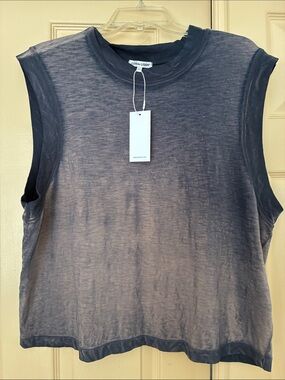 Cotton Citizen Women's Sleeveless Tank Top - Charcoal Gray